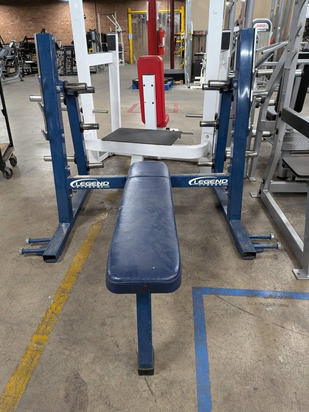 Used Legend Fitness Olympic Flat Bench – very good benches for sale in Dallas, Texas
