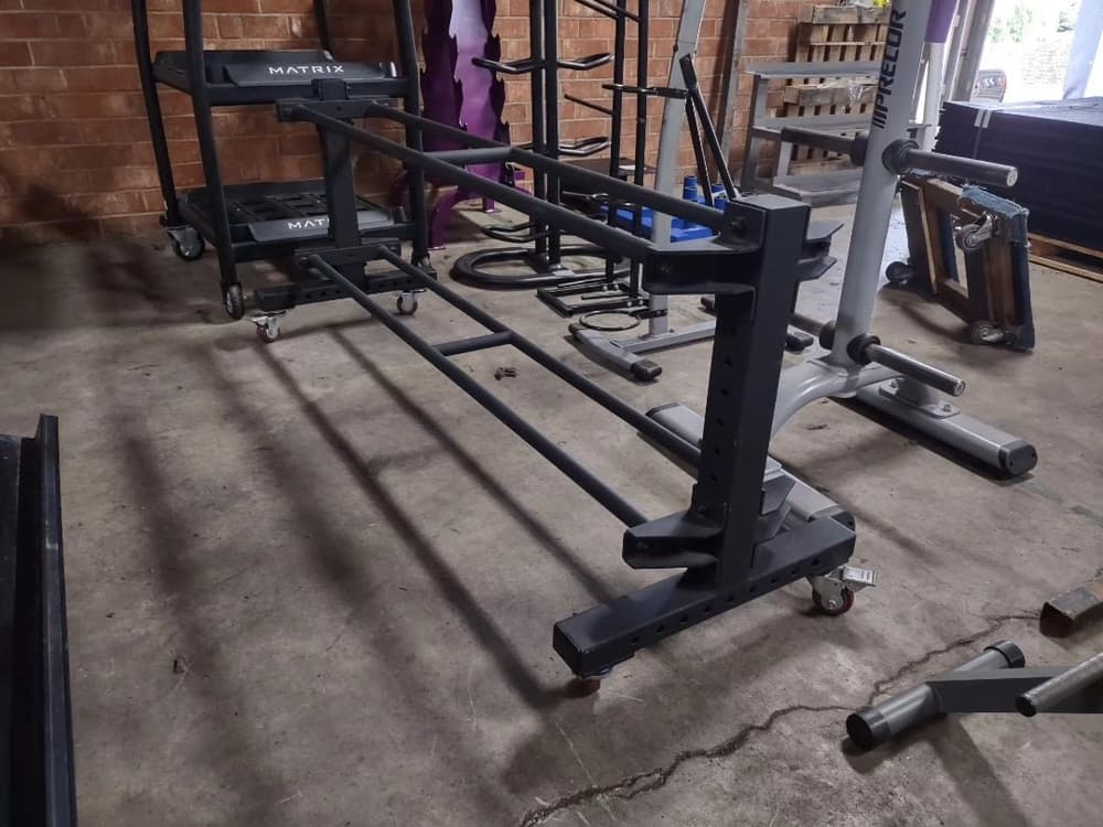 Used Rugged Fitness 2 Tier Ball Holder – very good storage for sale in Los Angeles, California