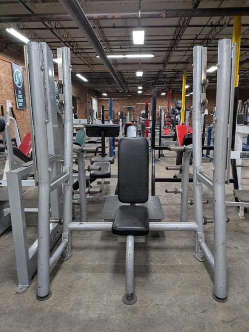 Commercial Grade Silver Olympic Military Bench – very good benches for sale
